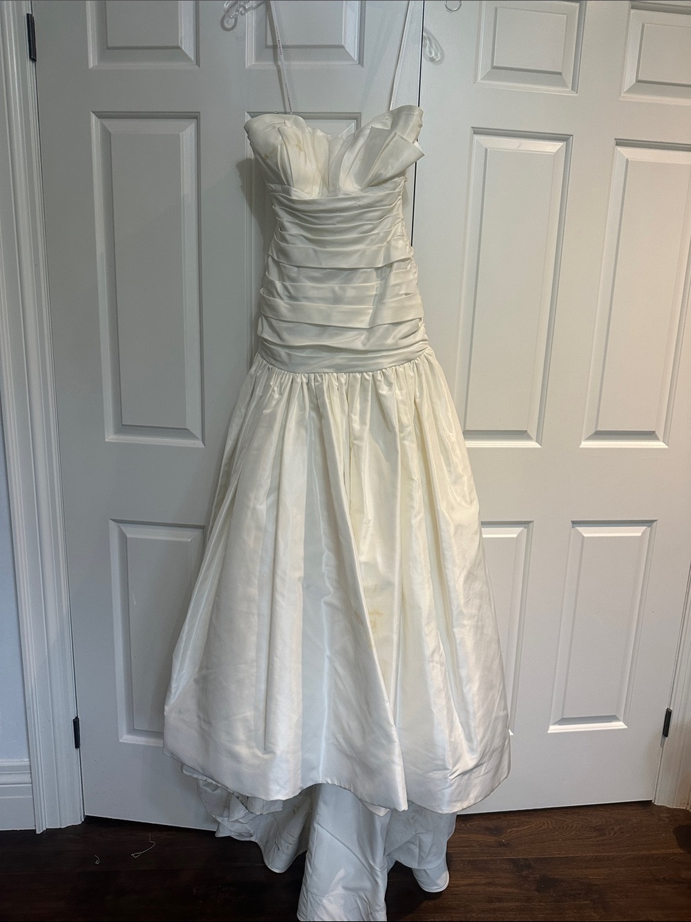 Jasmine Ivory Strapless A-line Wedding Dress with Ruched Bodice